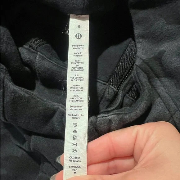 Lululemon Scuba Hoodie Light Cotton Fleece Heritage 365 Camo Deep Coal Multi 8 - Picture 12 of 12